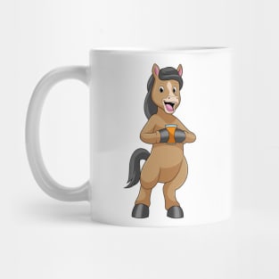 Horse with Mug of Orange juice Mug